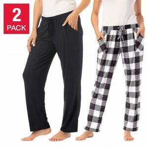 NWT Lucky Brand Women's 2 Pack Straight Leg Lounge Pant